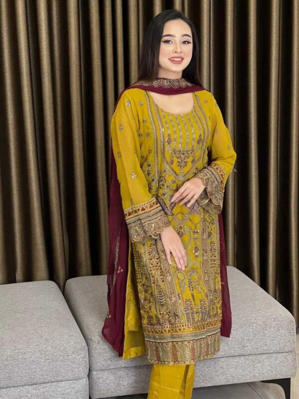 Pakistani Catalog Indian Georgette Unstitched Dress