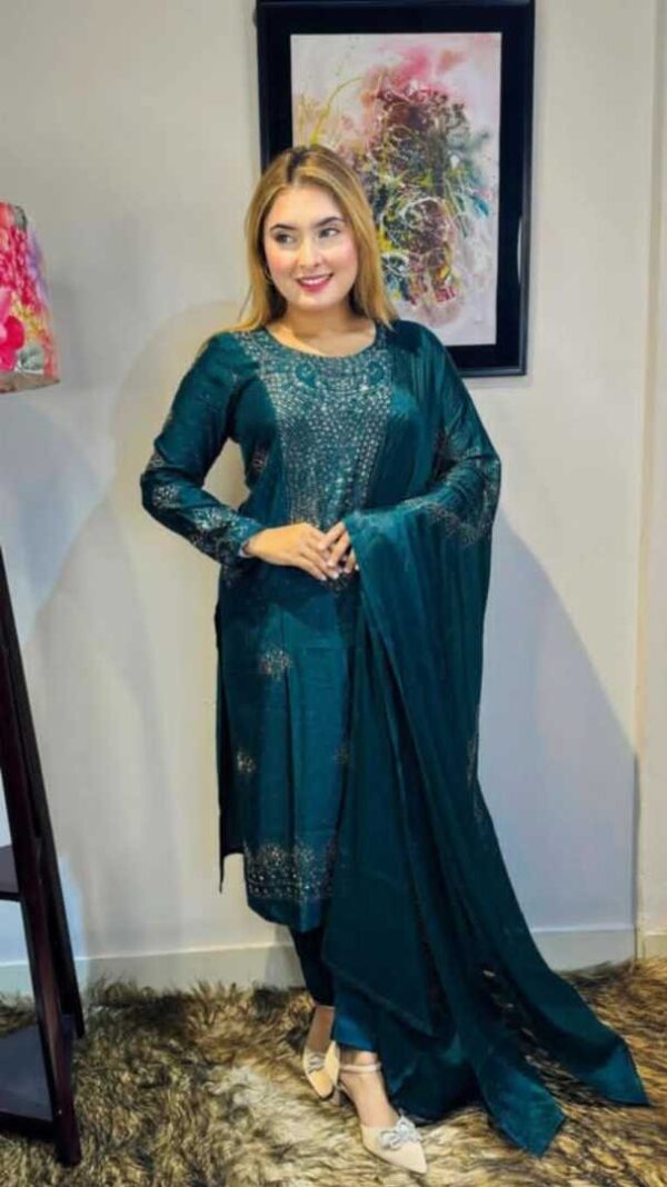 Copper Gold Stone Party Dress DL